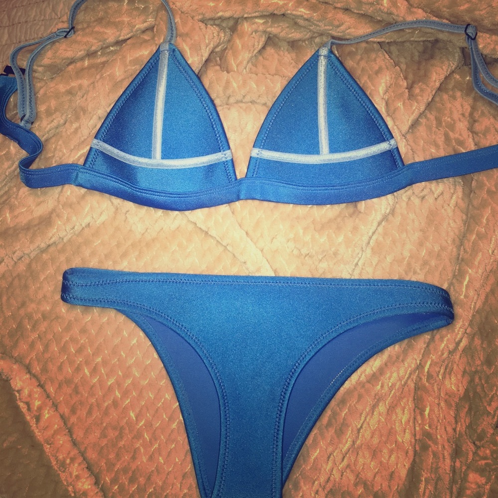 Triangl two piece bikini.